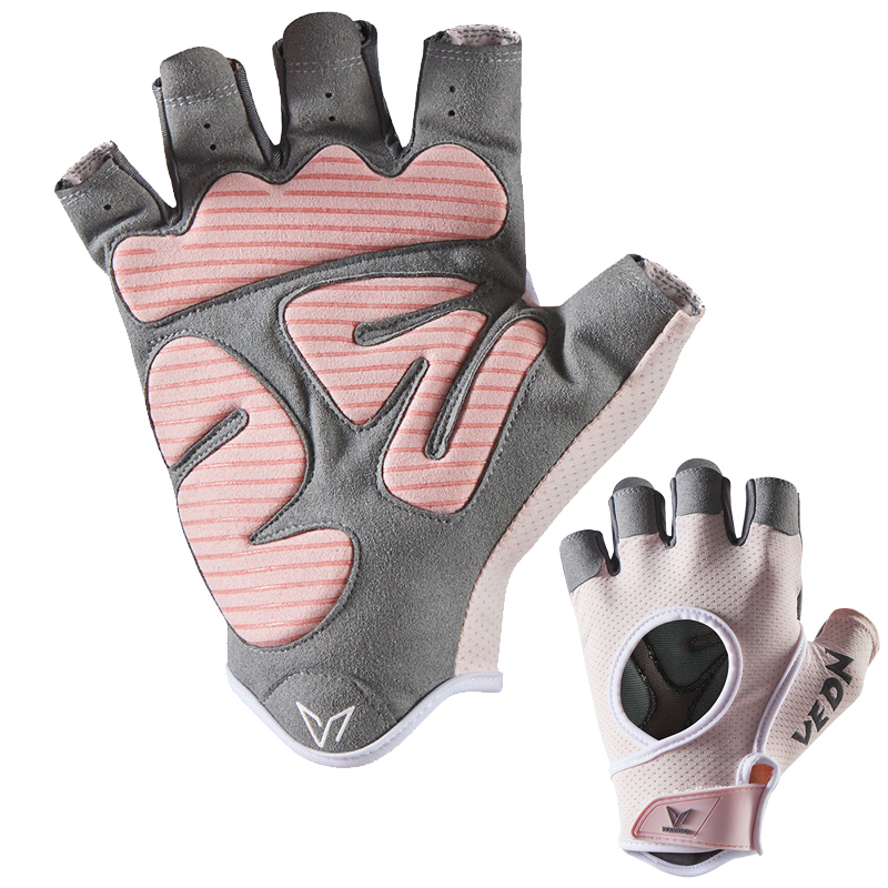 Crossfit Equipment - Damen-Gewichtheberhandschuhe, rutschfester Silikongriff für Fitnessstudio, Klimmzüge,