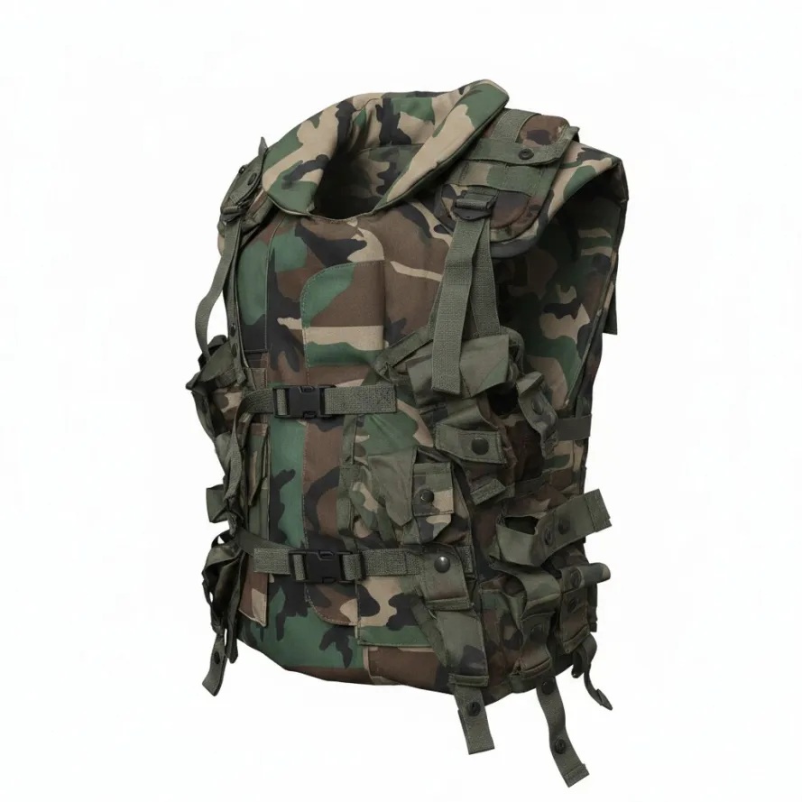 Crossfit Weight Vest - Replik der amerikanischen/US-Armee-PASGT-Weste im Woodland-Tarnmuster, handgefertigte