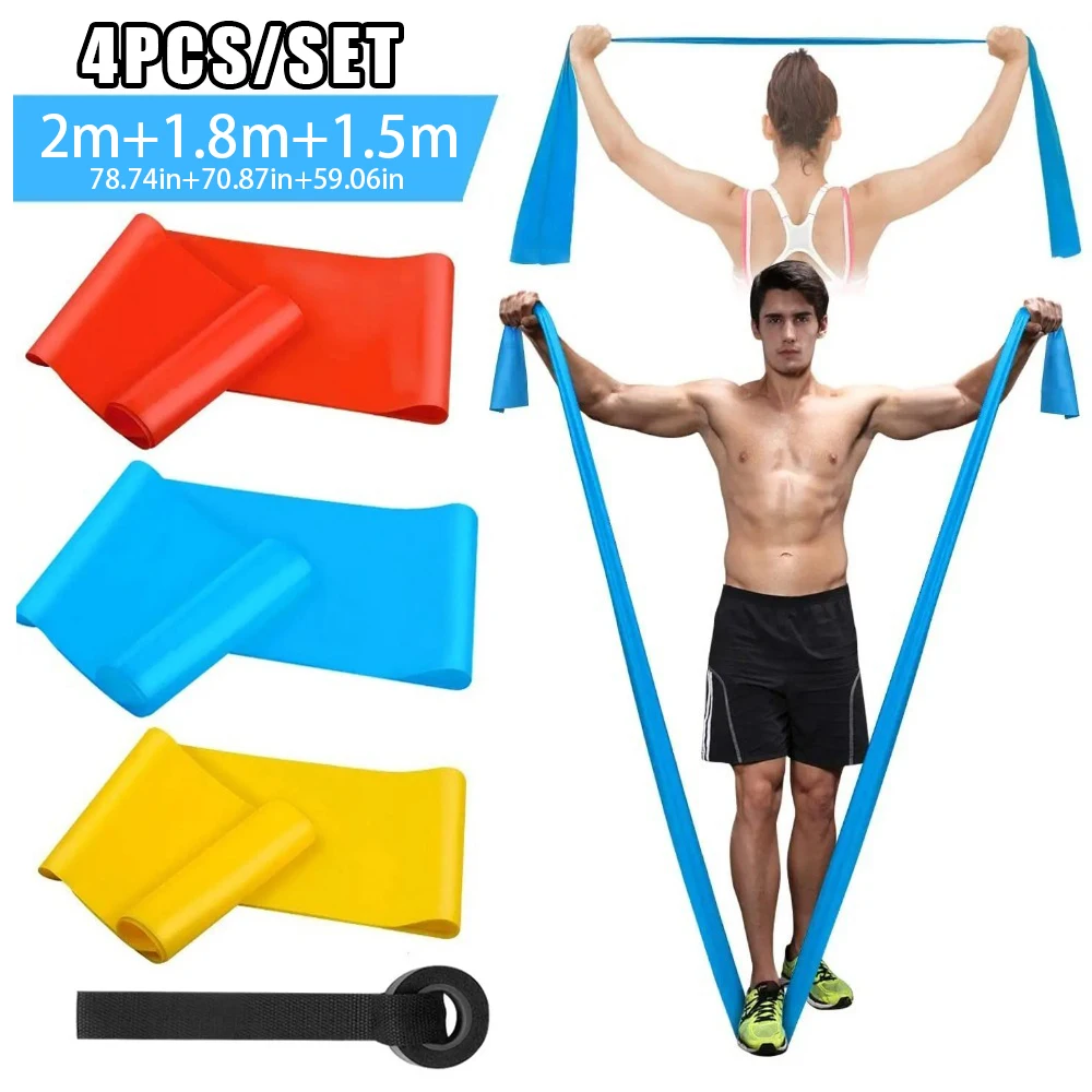 Crossfit Workout With Equipment - 4 Teile/satz Elastische Fitness Bands Widerstand