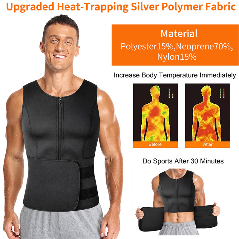 Männer Neopren Sauna Zipper Ta – Crossfit Weight Vest Bewertung und Preis